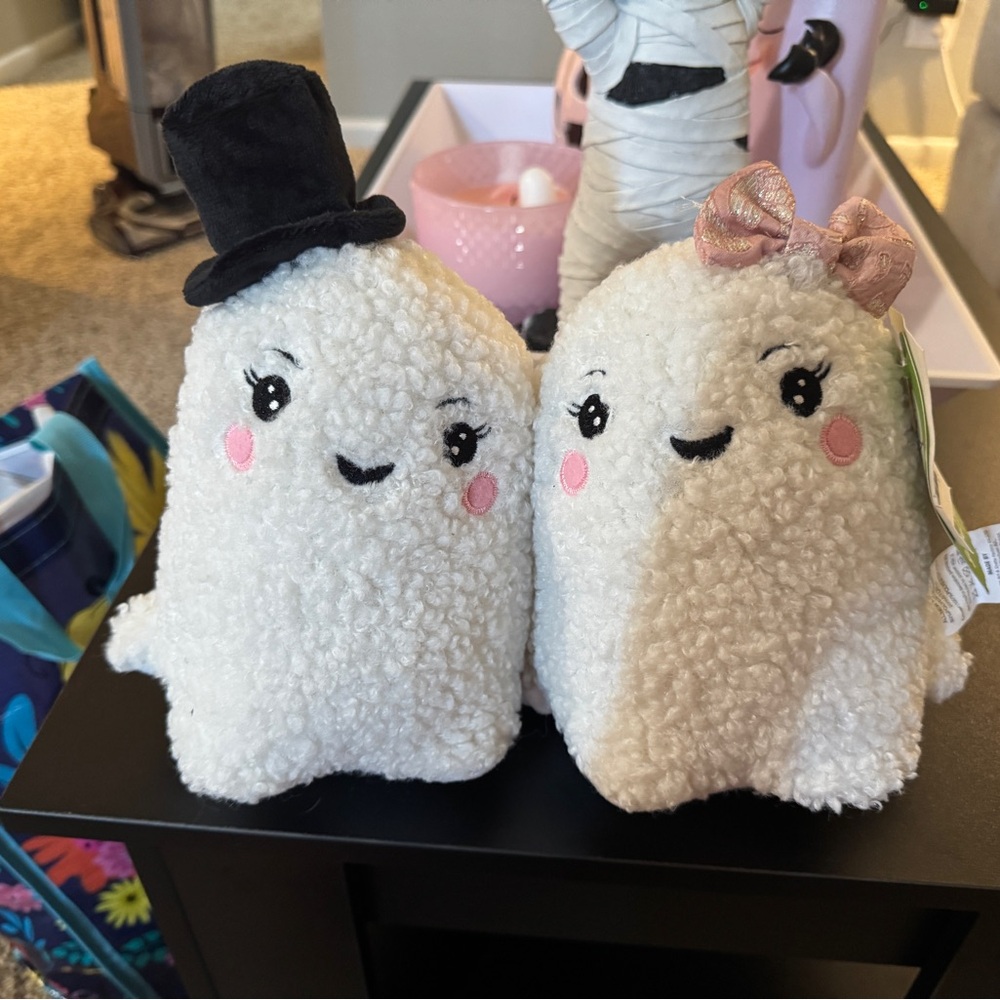 Adorable White Ghost Plushies